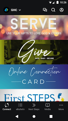 Android application Grace Heartland Church App screenshort