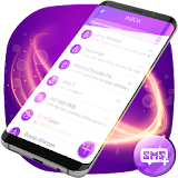 Free Clean Purple SMS icon