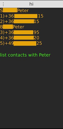 Android application hi - Human Interface screenshort