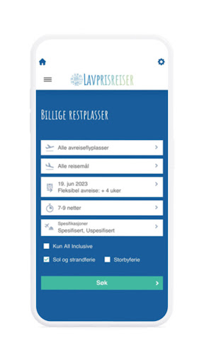 Lavprisreiser: Reis billigere Screen 3