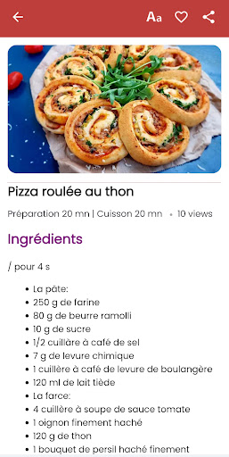 Recettes de Pizza - Hors Ligne