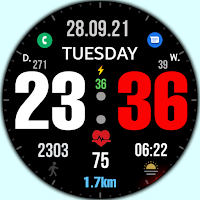 Big dgt mod 5M Watch face
