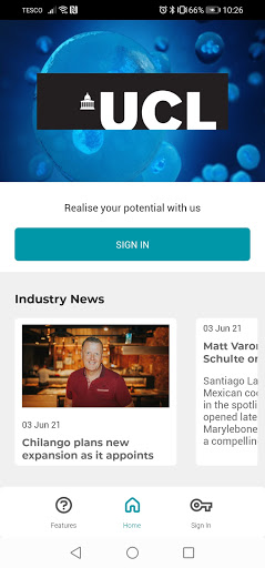 Android application UCL SU Training Platform screenshort
