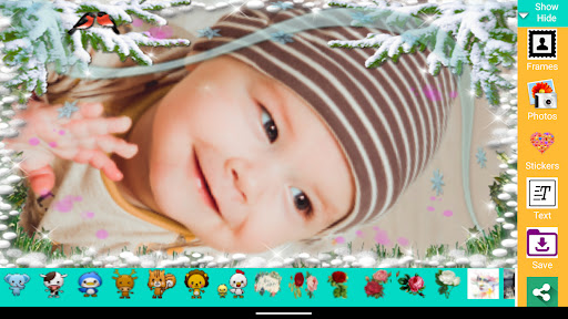 Android application Kids baby photo frame screenshort