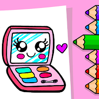 Beauty MakeUp Coloring Book