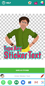 Animated Stickers Maker, Text Unknown