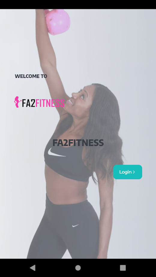 Android application Fa2fitness screenshot