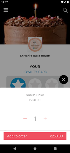 Shivani’s Bake House Screen 3