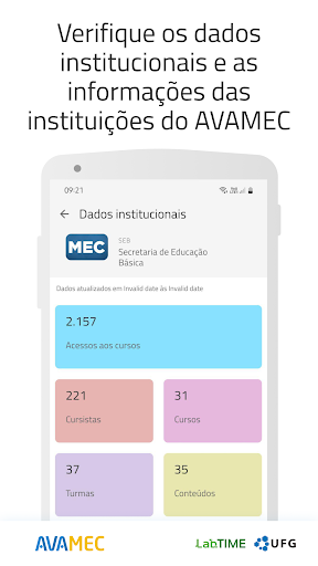 AVAMEC Dados Institucionais Screen 2