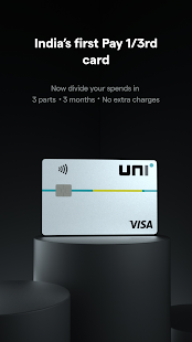 Uni Cards: India's 1st Pay 1/3rd card(Beta access) android2mod screenshots 1