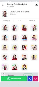 Cute Kpop Stickers for WA