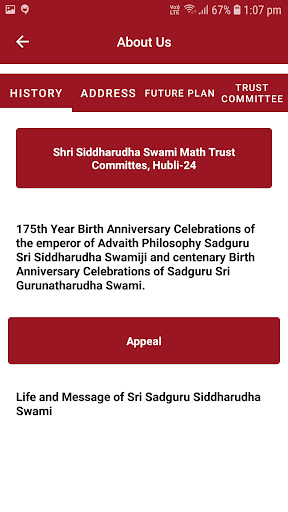 Shri Siddharoodha Swamiji Math Screen 3