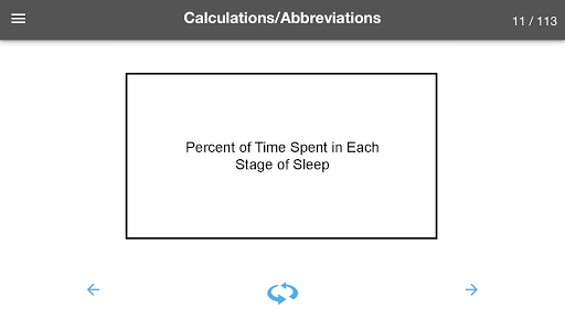Sleep Technology Flash Cards Screen 3