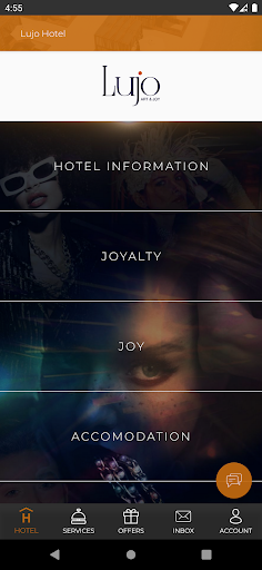Android application Lujo Hotel screenshort
