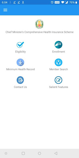 Android application CMCHISTN Beneficiary App screenshort