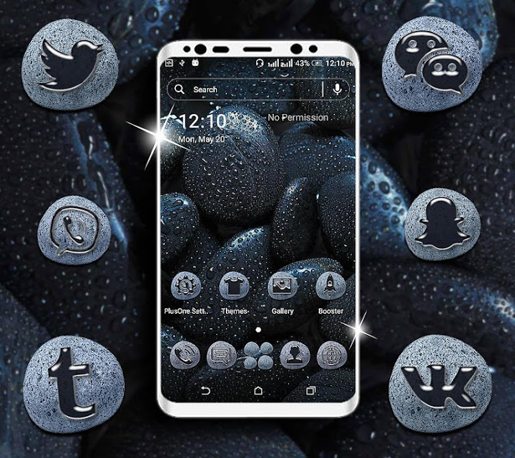 Black Stone Launcher Theme - 2.4 - (Android)
