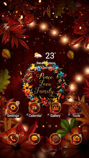 Android application Fall with Flower - Wallpaper screenshort