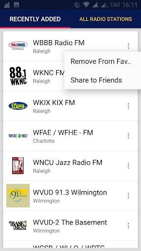 North Carolina Radio Stations - USA