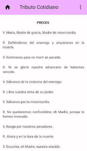 Android application Tributo Cotidiano screenshort