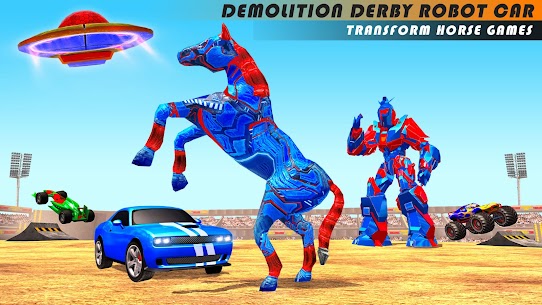 Demolition Derby Car Transform Mod Apk Horse Robot Games 3