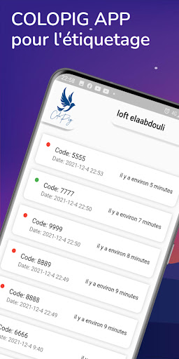 Android application Colopig declaration screenshort