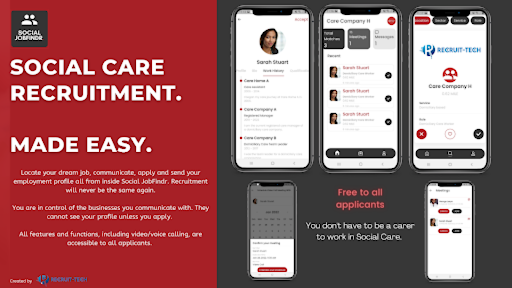 Android application Social JobFindr screenshort