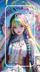 Anime AI Girl HD Wallpaper