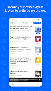 Playpost: Listen to articles Screenshot