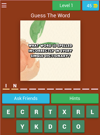 Guess The Word - Tricky