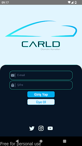 Android application Carld Otomotiv Hizmetleri screenshort