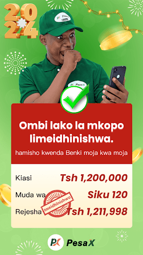 Android application PesaX - Mkopo Haraka cash loan screenshort