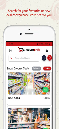 Android application Spot Manager screenshort