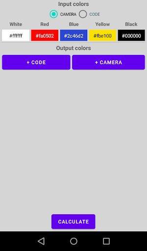Android application Color Separator screenshort