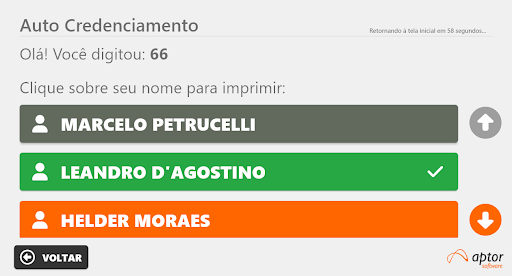 EventWeb AutoCredenciamento Screen 3
