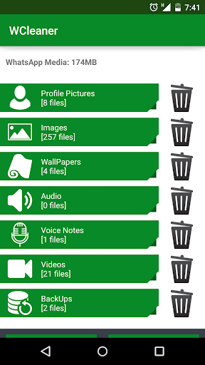 Android application WCleaner for WA screenshort