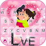 Couple Love Roses Keyboard Theme icon