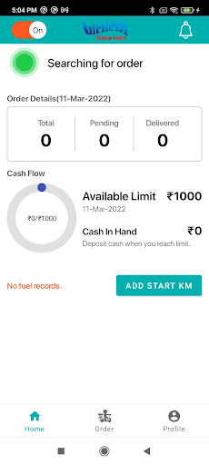 Jalaram Delivery App Screen 3