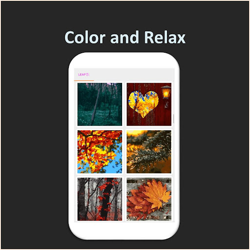 Color by Number - leaf Screen 3