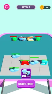 Merge Fighting Letter ABC Game