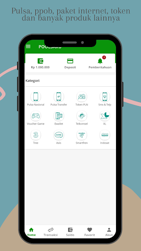 Android application Reload Pulsa Murah AllOperator screenshort