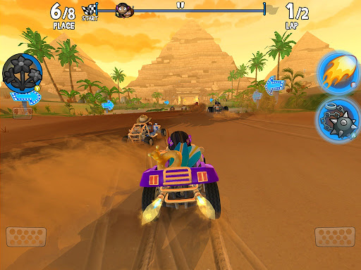 Gameplay jogando multiplayer Beach Buggy Racing 2 #beachbuggyracing #c