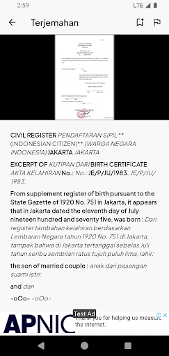 Kamus Indonesia English Screen 3