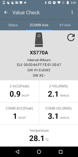 Sushi Sensor App Screen 2