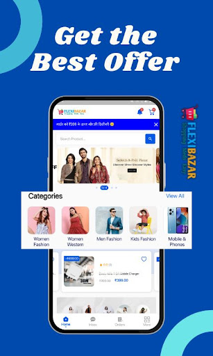 Android application FlexiBazar: Shopping App screenshort
