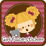 Girl's Face Sticker Shake2 icon