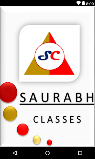 Android application Saurabh Classes screenshort