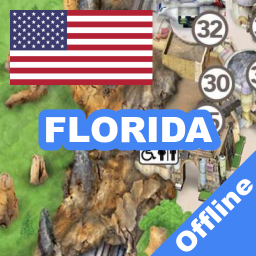 FLORIDA AMUSEMENT PARK MAP OFF logo