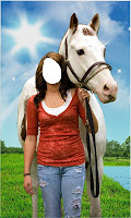 screenshot of Girl Horse Photo Suit