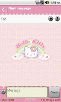screenshot of Handcent Skin (Hello Kitty)