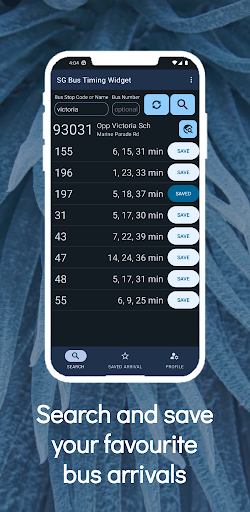 Singapore Bus Timing Widget Screen 2